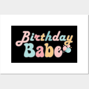 Birthday Babe  Retro Birthday Celebration Posters and Art